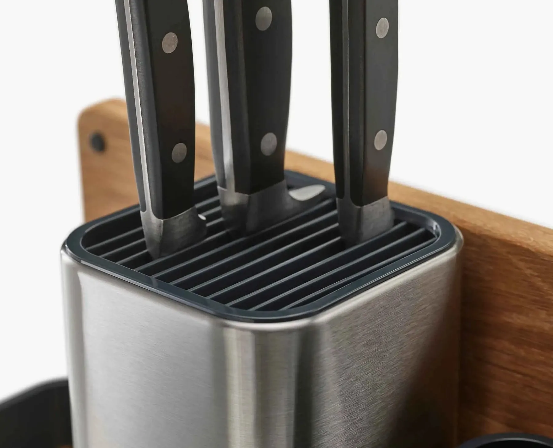 Kitchen Countertop Organizers-Joseph Joseph CounterStore™ Worktop Organizer Stainless-steel