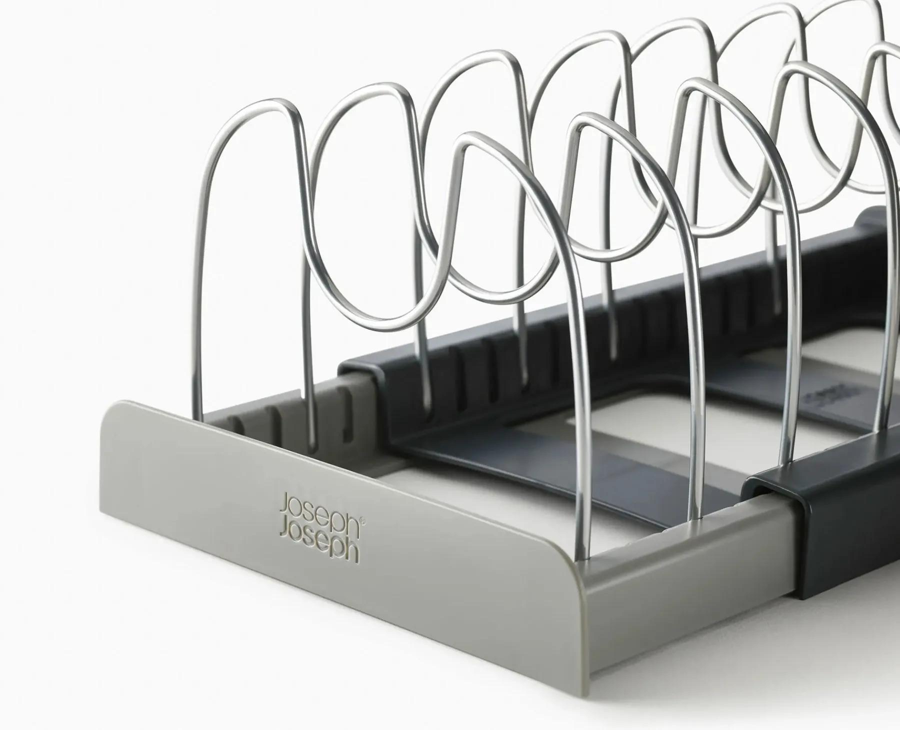 Kitchen Drawer Organizers-Joseph Joseph DrawerStore™ Expanding Cookware Organizer Gray