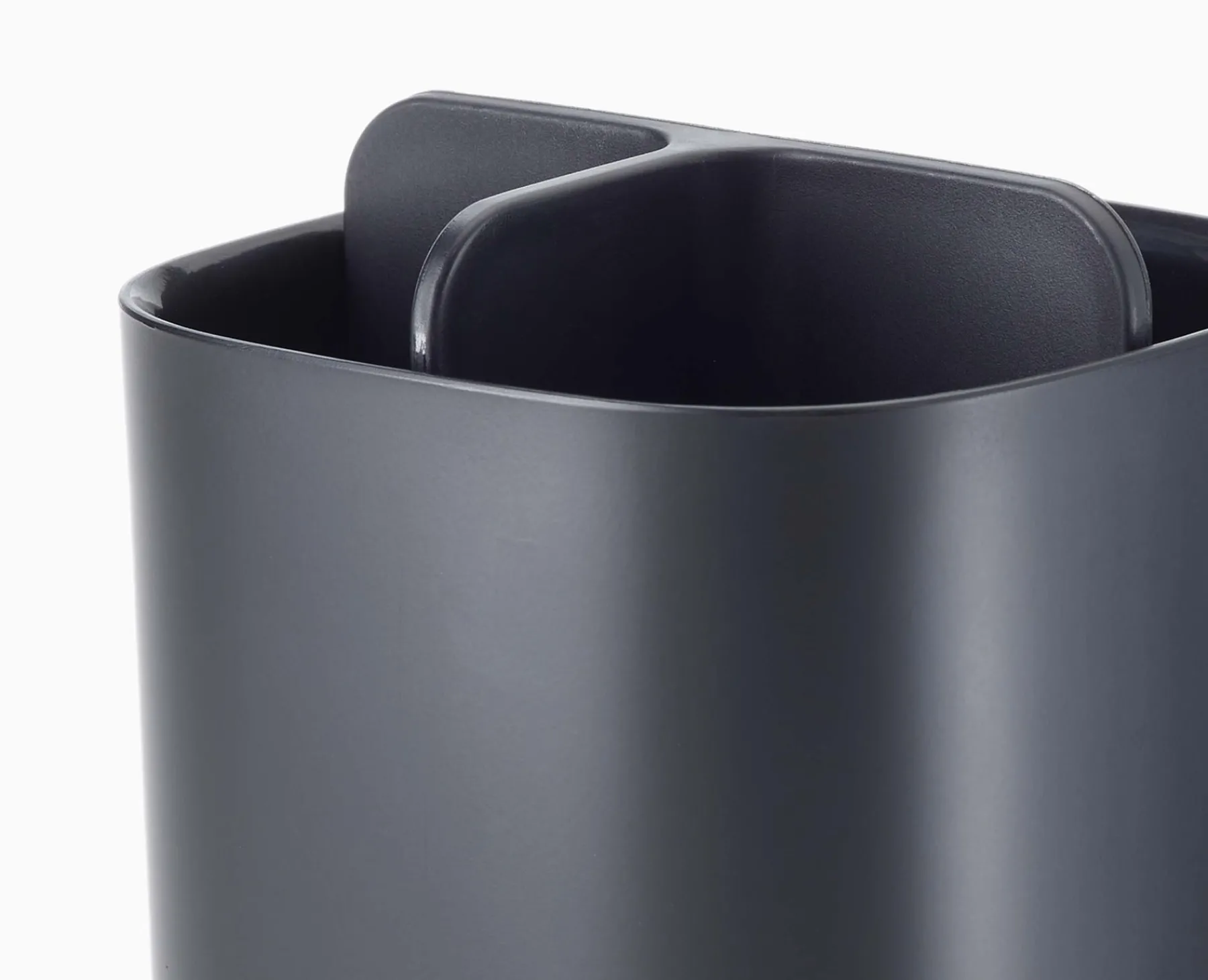 Toothbrush Holders-Joseph Joseph EasyStore™ Matt Toothbrush Holder Black