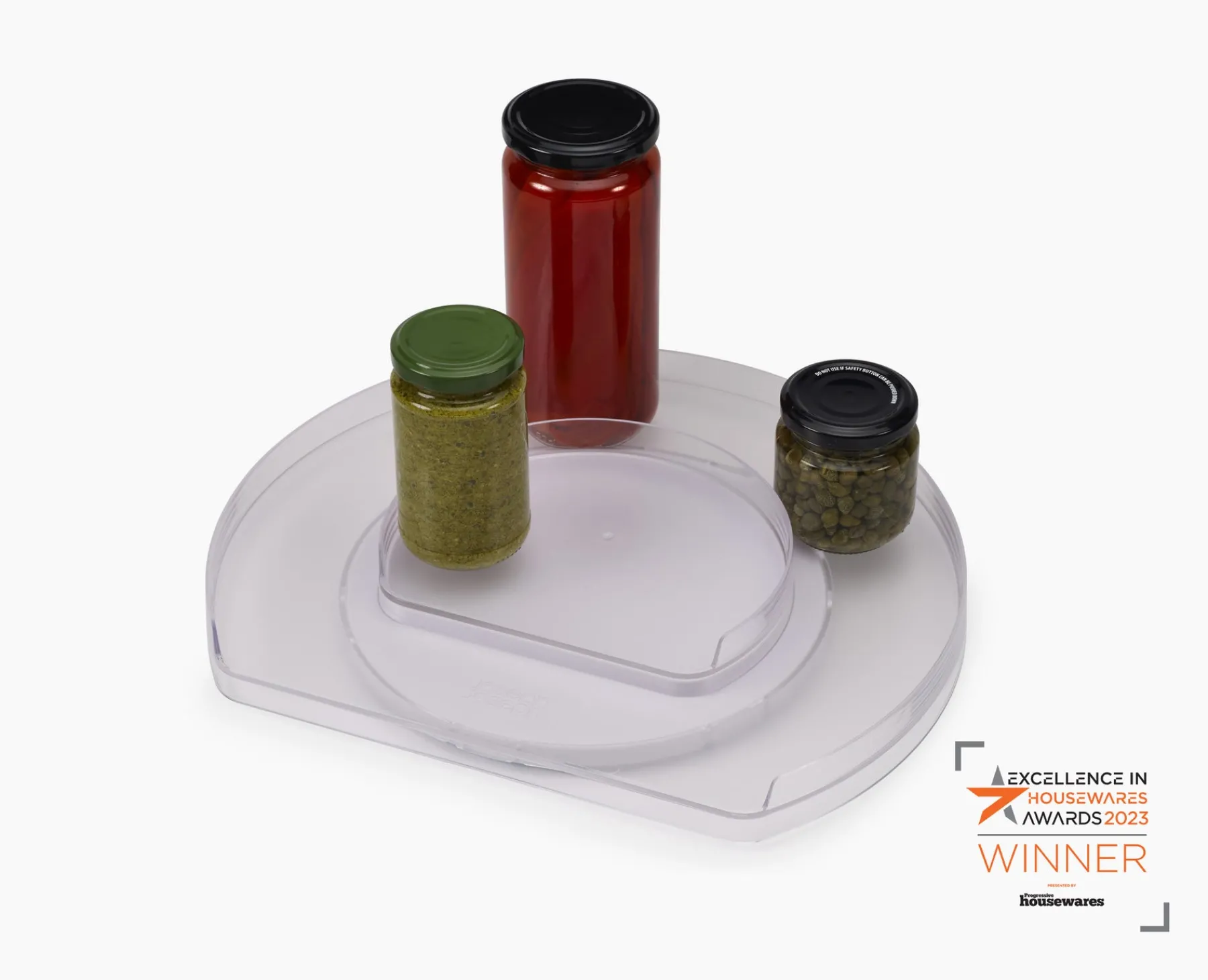 Fridge Organization-Joseph Joseph FridgeStore™ Rotating Organizer Clear