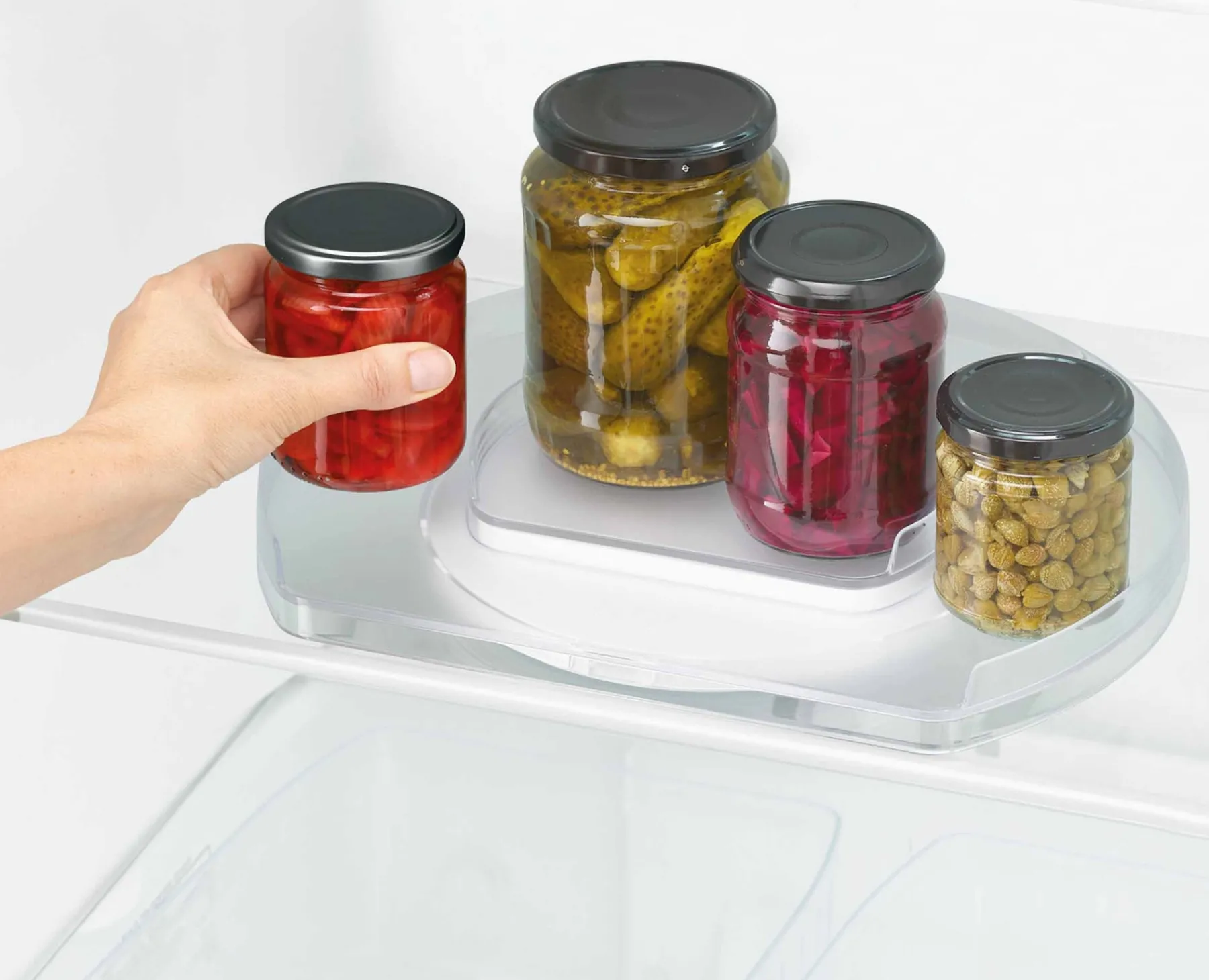 Fridge Organization-Joseph Joseph FridgeStore™ Rotating Organizer Clear