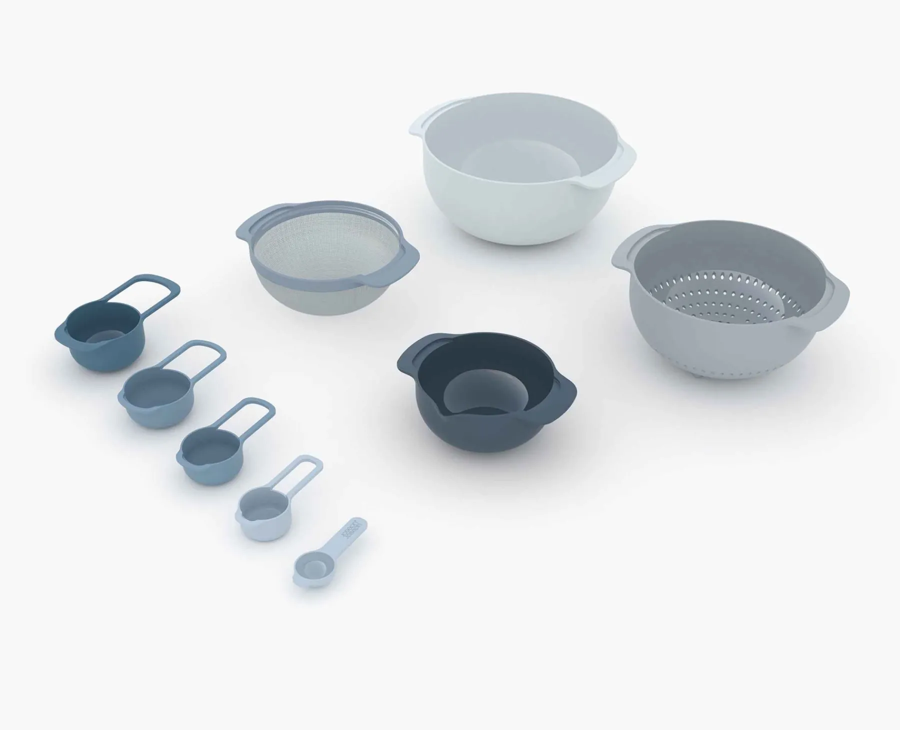 Bowl Sets-Joseph Joseph 3-piece Baking Bundle Set Blue
