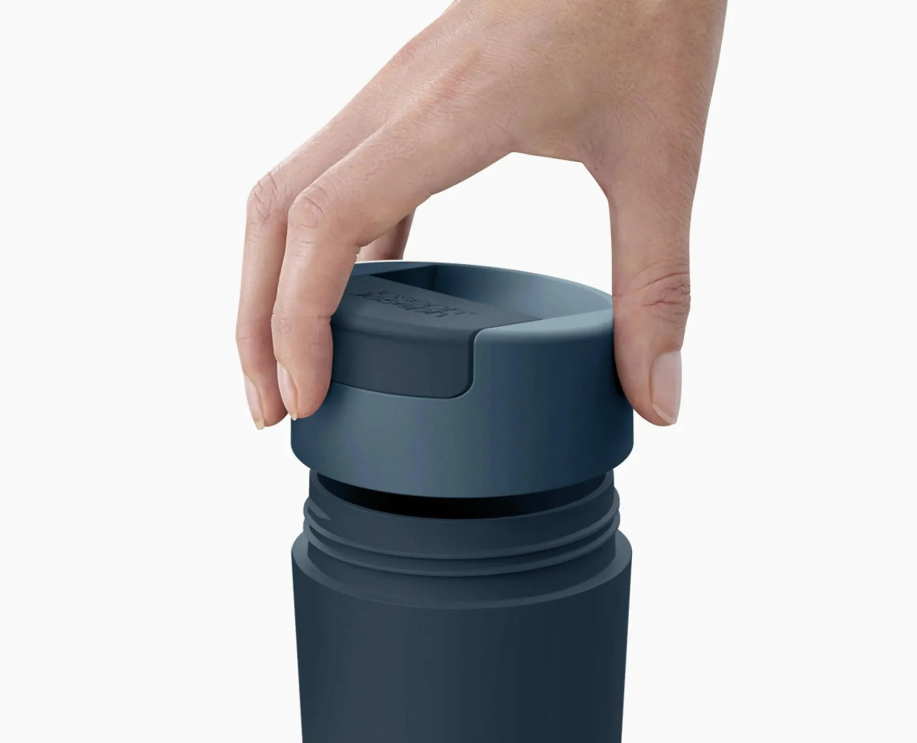 Lunch Boxes & Containers-Joseph Joseph Sipp™ Travel Mug Large with Hygienic Lid 454ml Blue